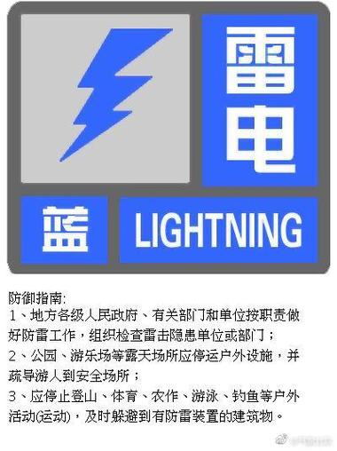 北京市怀柔区发布雷电蓝色预警