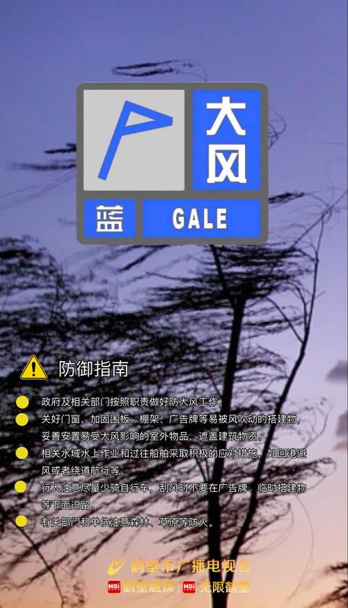 陕西省延长县发布大风蓝色预警_5