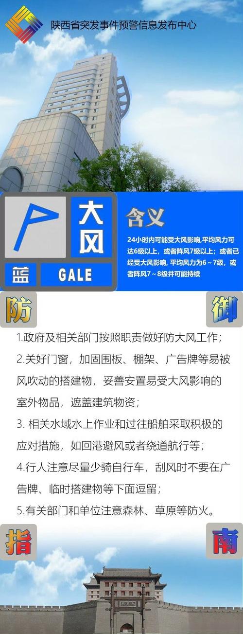陕西省富县发布大风蓝色预警_2