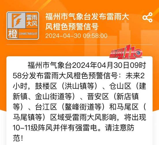 福建省古田县发布冰雹橙色预警