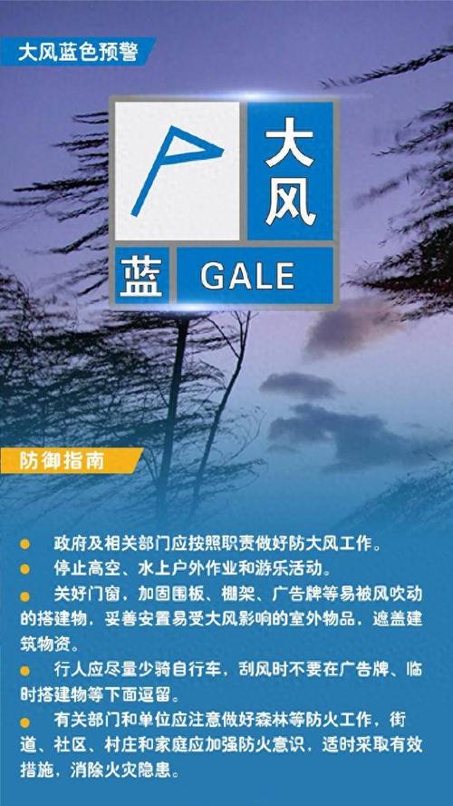 黑龙江省牡丹江市发布大风蓝色预警_9